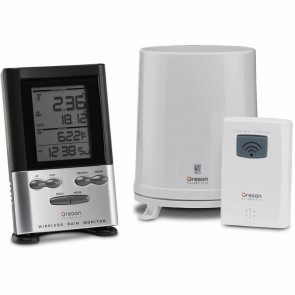 WIRELESS RAIN GAUGE WITH THERMOMETER 