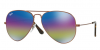 (9019C2) - Bronzo Scuro Metallizzato/ Grigio chiaro Arcobaleno Specchiato
